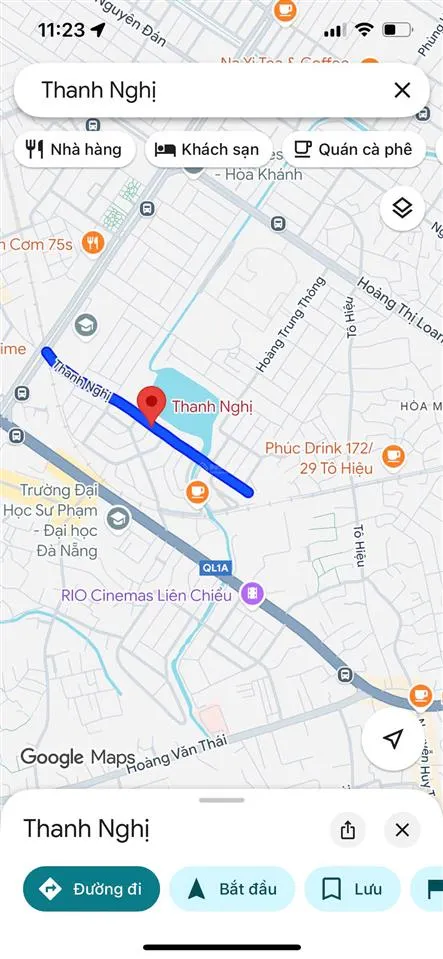 Bán lô đất mặt tiền đường 10m5 thanh nghị, view hồ công viên, liên chiểu, dt 5x21m