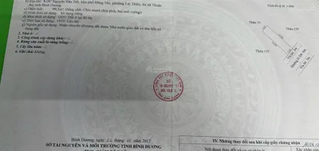 Chính chủ gửi bán đất khu dân cư nguyễn văn tiết dt 100m trung tâm lái thiêu sát chợ giá tốt