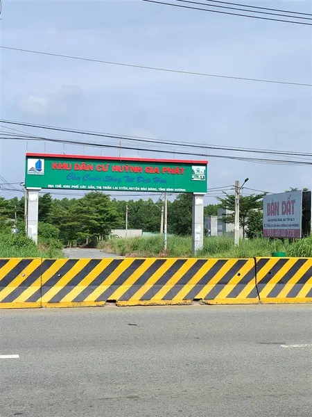 Bán đất huỳnh gia phát, lai uyên, bàu bàng, trục chính, sổ sẵn