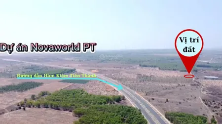 Bán 2.000m2 gần đường dẫn hàm kiệm tiến thành, gần novawrold giá chỉ 800tr/1.000m2
