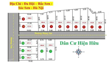 Chính thức mở bán f0khu 23 lô full thổ cư đã sẵn sổ từng lô công chứng đc ngay đg trả