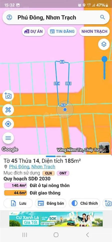 Bán đất tại đại phước, nhơn trạch. vị trí đẹp, sổ sẵn sàng giao dịch, ngay để được tư vấn 24/24