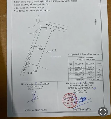 Bán đất tại phường thanh hà, hội an, quảng nam, 1,55 tỷ, 105 m2 hàng hot