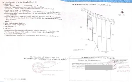 Bán đất 1106m2 tại đường 725b, đan phượng, lâm hà, lâm đồng, 1,55 tỷ