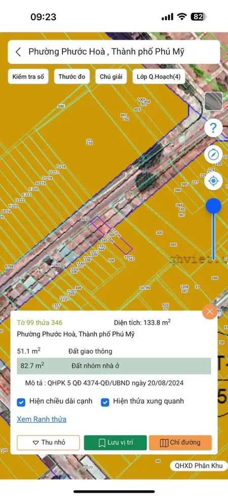 Bán đất 134m² ngang 5m giá 1.4 tỷ Phường Tân Phước