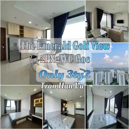 Lỗ hơn 350 triệu, cần bán căn góc 2 phòng ngủ full nt view siêu đẹp cc lê phong trần hàn vũ