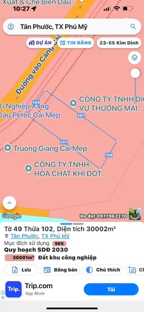BDS HVL Diện tích: 30.000m² (3 hecta)