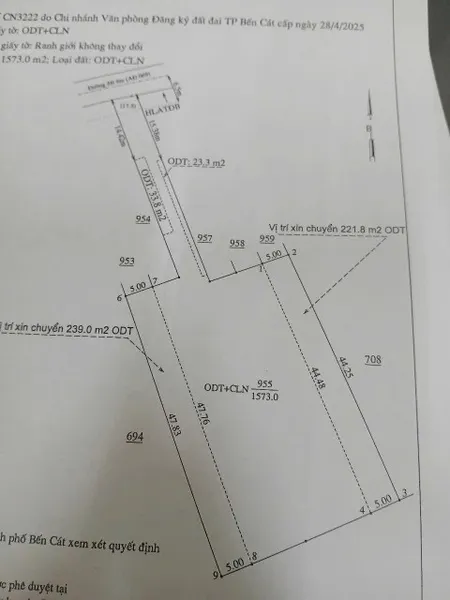 Bán đất An Điền giá rẻ gần 1600 m2 500 m2 tc giá 3ty650