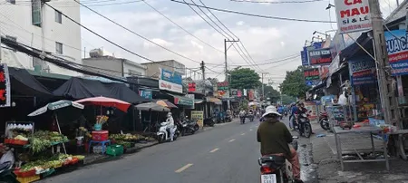Giá cực tốt! bán đất mặt đường trung mỹ tây 13, q12, tphcm, xe tải tránh,lô góc, dt 221mx1t, mt5m