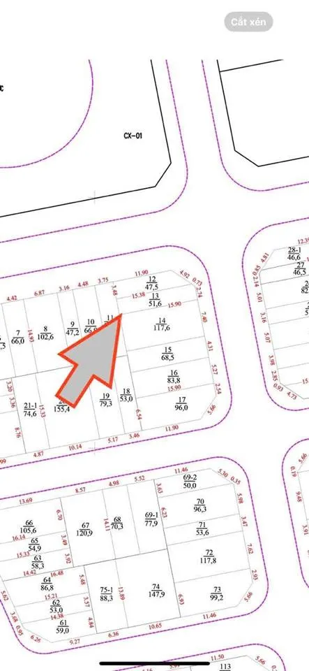 Hàng hiếm hoa hậu khu 12.5ha an thượng an khánh 56m2 view hồ 2ha, đường 17m