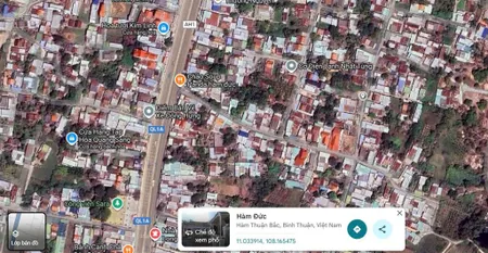 Bán đất kdc hiện hữu thôn 2, hàm đức, hàm thuận bắc, bình thuận 522m2 giá 2 tỷ