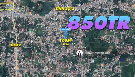Bán đất diên lạc 104m², đường ô tô thông 2 trục chính ubnd, giá chỉ 850 triệu quá rẻ!