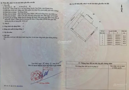 Chính chủ gửi bán đất vuông vức xã vạn hưng, vạn ninh khu kinh tế vân phong
