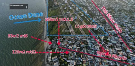 Bán các lô đất trung tâm phan thiết, đi bộ ra biển đồi dương giáp ocean dunes. 0974 090 ***