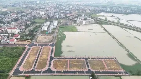 Bán đất đấu giá 107,5 m² x 5m mặt tiền trung tâm thị trấn vân đình, ứng hòa, hà nội