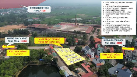 Bán đất 160m² ngang 5,17m giá 1.7 tỷ Xã Ngọc Thiện, NGAY MẶT ĐƯỜNG 295