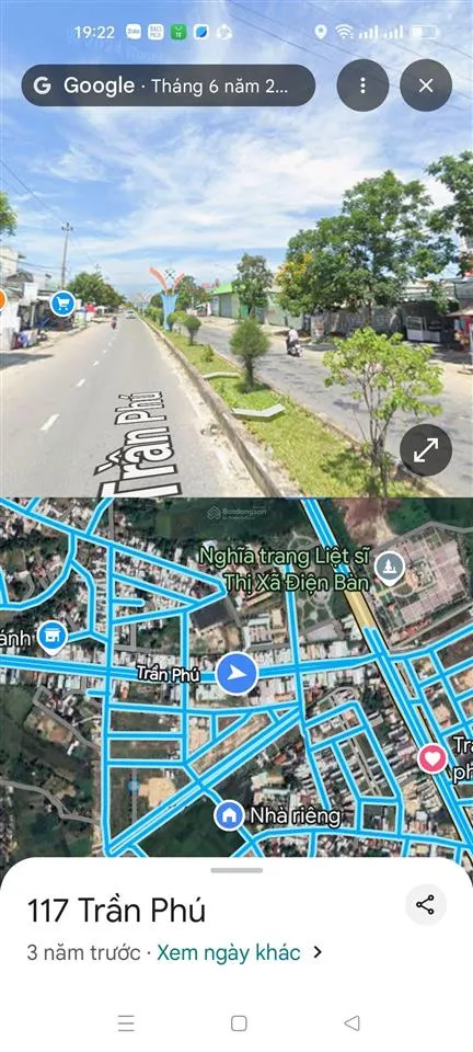 Bán lô đất vừa ở vừa kinh doanh mặt tiền đường 33( trần phú), phường an thắng tp đà nẵng.