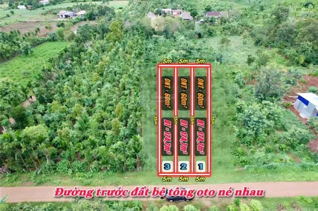 Đất nền mặt tiền bê tông gần trường học, chợ, quốc lộ 27 mà giá chỉ 238 triệu