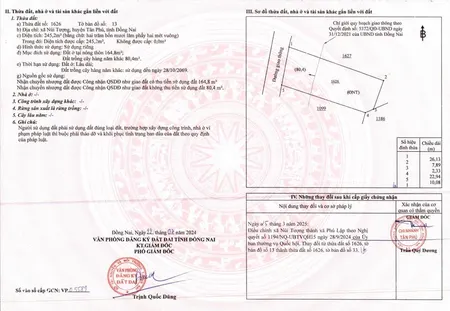 Bán đất full thổ cư mặt tiền 10m đường núi tượng, đồng nai, dt 245m2 sẵn sổ