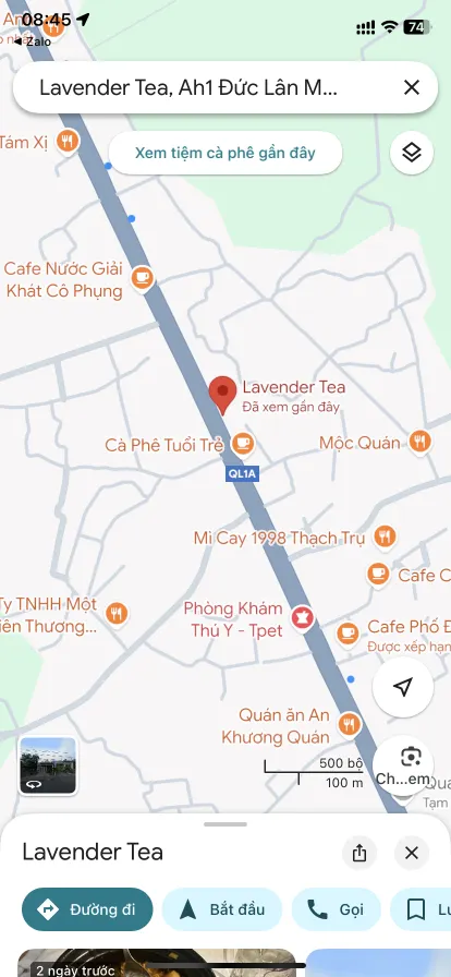 Chính chủ cần bán lô đất mặt tiền QL1A gần ngã tư Thạch Trụ