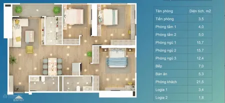 Căn góc 3pn, 2vs, 107.9m2, tòa bid residence, tố hữu, hà đông