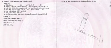 Bán 113m2 odt tại khu vực yên hòa, p. lê bình, q. cái răng, tp. cần thơ