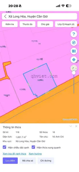 Bán đất 1594,4m² giá 60.16 tỷ Xã Cần Giờ