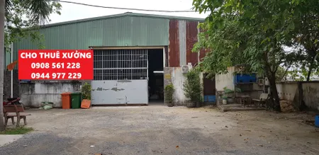 Nhà xưởng nằm đường vườn lài phường an phú đông quận 12 cho thuê dt: 1000m giá 60 triêu/tháng