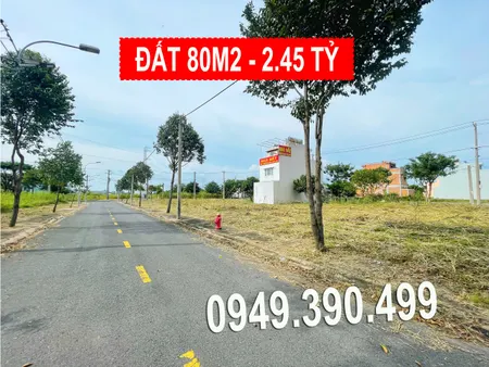 Bán đất 80m² khu Saigon Village - Lô dãy A2, giá 2.45 tỷ Xã Cần Giuộc