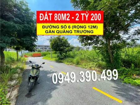 Bán đất 80m² khu Saigon Village - Lô dãy B4, giá 2.2 tỷ Gần quảng trường