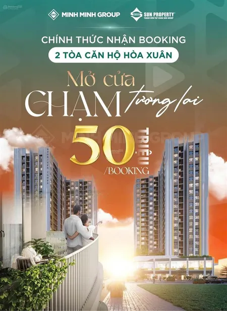 Chính thức nhận booking căn hộ hòa xuân mở cửa chạm tương lai