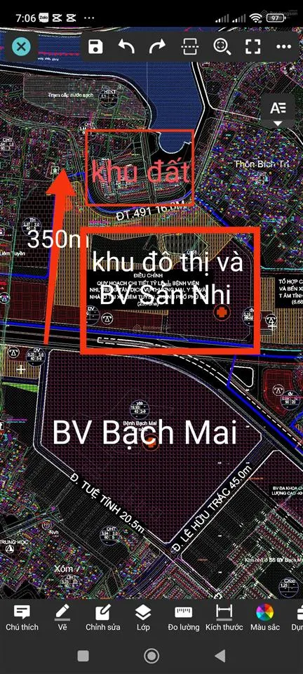 Chính chủ gửi bán lô áp góc đấu giá đối diện bv bạch mai, 90m2 mt 4.5m giá chỉ hơn 2 tỷ, 0355 355 ***