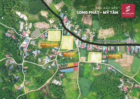 Bán đất ngay đường liên cấp huyện (12m), tiện ích chỉ trong 1km 150tr/lô có 2 mặt tiền đường, sổ đỏ