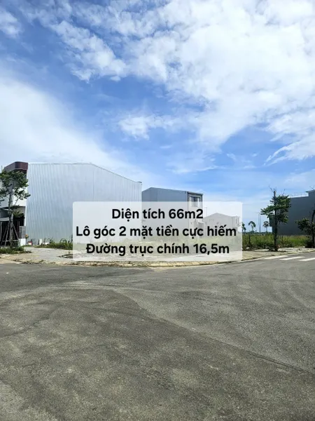 🔥 Lô góc 2 mặt tiền KQH Hương Sơ - Diện tích 66m2 cực hiếm