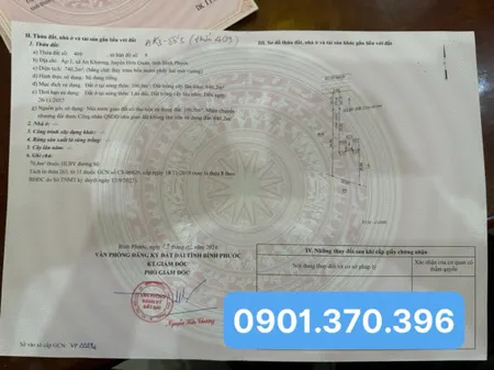 Bán đất 740,2m² ngang 5m giá 720 triệu Xã Tân Hưng Liên hệ chính chủ: 0901.370.396