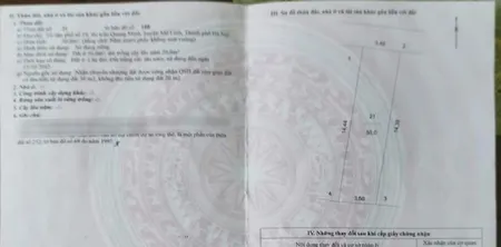 Bán đất 50m² ngang 3.5m giá 2.75 tỷ Xã Quang Minh