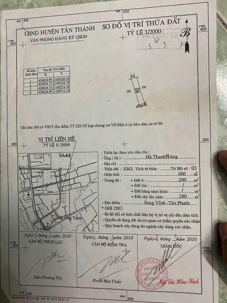 Bán đất 521.7m² ngang 10m giá 5.5 tỷ Phường Tân Phước