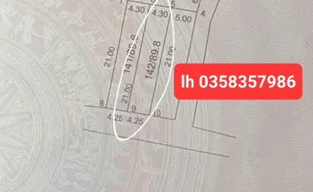 Bán đất 89.8m² ngang 4.3m giá 2.95 tỷ Xã Sóc Sơn