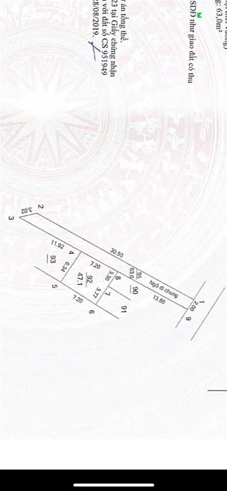 Mảnh đất siêu rẻ nói không với quy hoạch 1 nhà ra đường 10m. giá nhỉnh 2 tỷ
