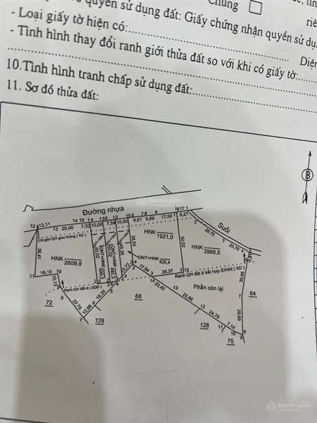 Đât đã có 300 tjoor cư,thuộc đất ở.ohuf hợp xây nhà xưởng hoặc phân lô,đã tách ra 7 sổ