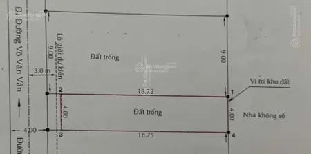 Chính chủ bán gấp lô đất 80m2 odt hẻm b5 võ văn vân kdc đông đúc