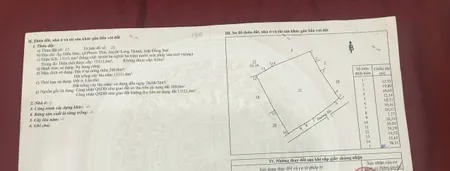 Bán đất 13312m² ngang 116m giá 35 tỷ Xã Phước Thái