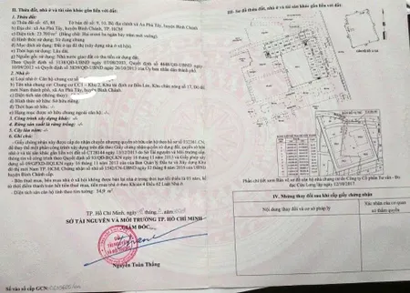 Căn hộ Bình Chánh giá 1.2 tỷ SỔ RIÊNG,công chứng ngay.Lô mặt tiền HQ2