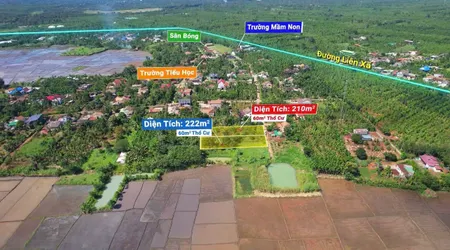 Bán đất 210m² ngang 8m giá 269 triệu Xã Ea Ktur