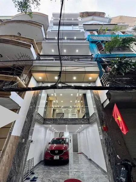Nhà phân lô trung tâm hoàng mai đền lừ 55m 6 tầng thang máy full nội thất ô tô vào nhà