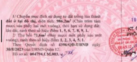 BÁN ĐẤT THỔ CƯ MẶT TIỀN ĐÔNG HƯNG THUẬN 10 – P. ĐÔNG HƯNG THUẬN, Q.12