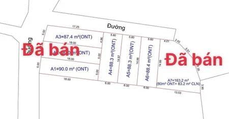 Bán đất 88m² ngang 5.5m giá 1.75 tỷ Xã Bình Xuyên
