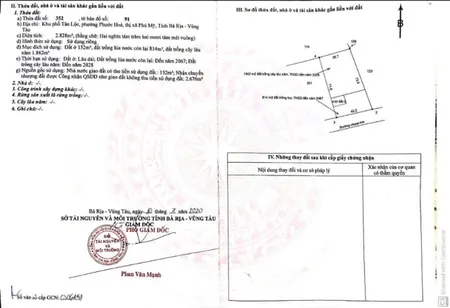 Bán đất 2828m² ngang 42,1m giá 35 tỷ Phường Tân Phước
