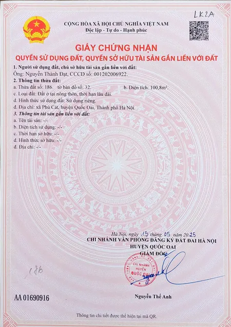 Về đất nền Láng Hòa Lạc 100m2 giá 2.8 tỷ – gần khu dịch vụ, giao thông thuận tiện  Nguyễn Hùng BĐS - 0989333012