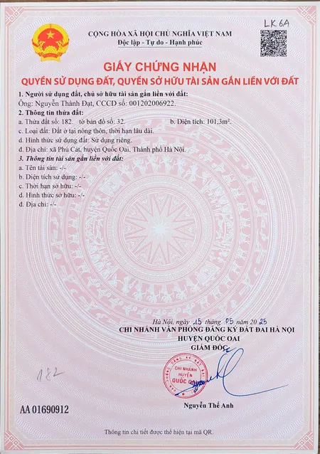 Về đất nền Láng Hòa Lạc 100m2 giá 2.95 tỷ – gần trung tâm thương mại, đầu tư sinh lời  Nguyễn Hùng BĐS - 0989333012
